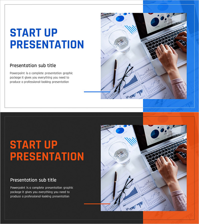 스타트업 비즈니스 프로젝트 템플릿 표지