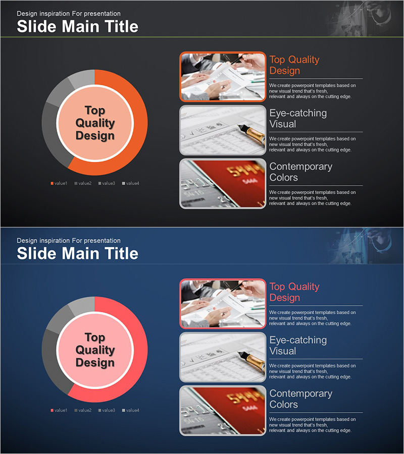 시장 점유율 도넛형 원 그래프 – 통찰력 있는 데이터 시각화