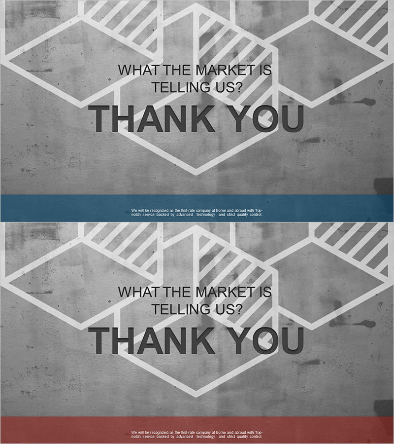 심플 시멘트 테마 템플릿 엔딩 표지로 마무리하기