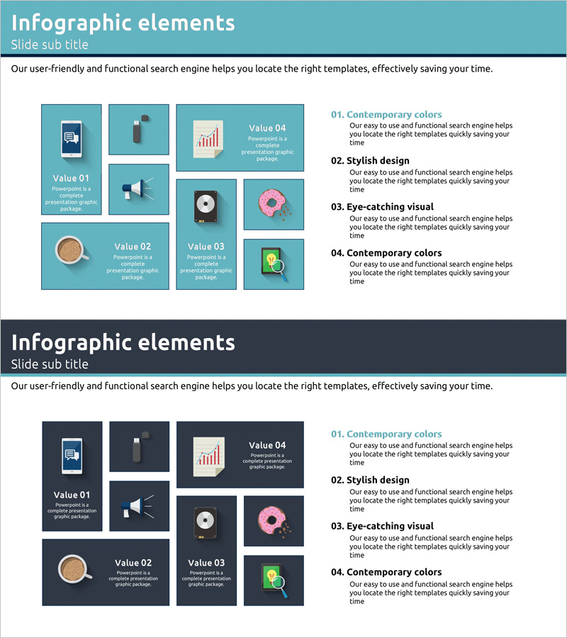 제품 소개 및 개요 블루 남색 - 효과적인 비즈니스 프레젠테이션 슬라이드