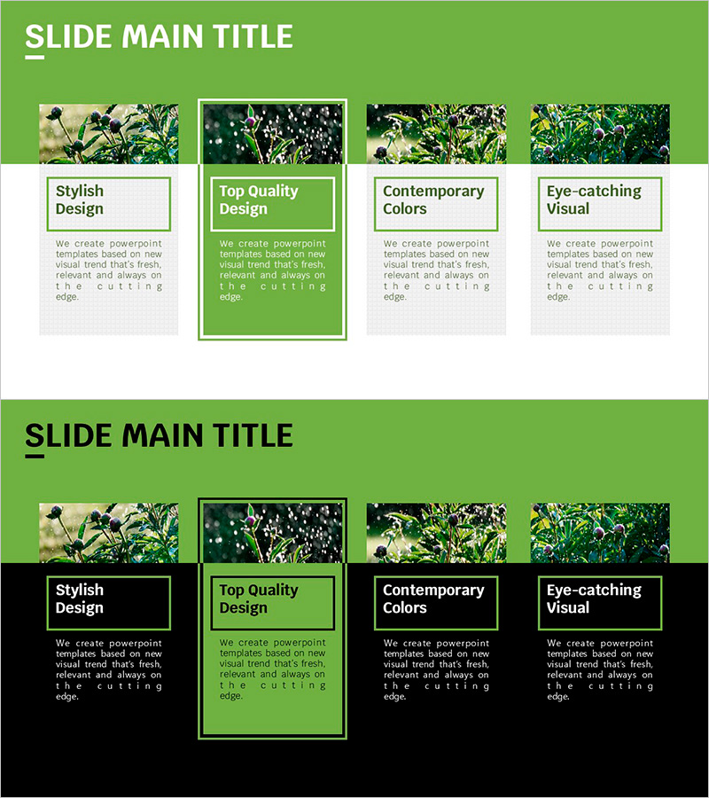 Trend Color Wide Template Closed Diagram