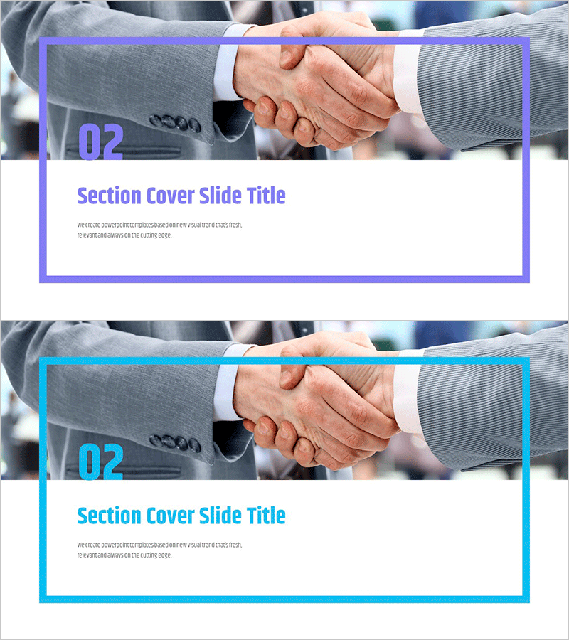 비즈니스 팀워크 템플릿 간지 – 협업의 시작