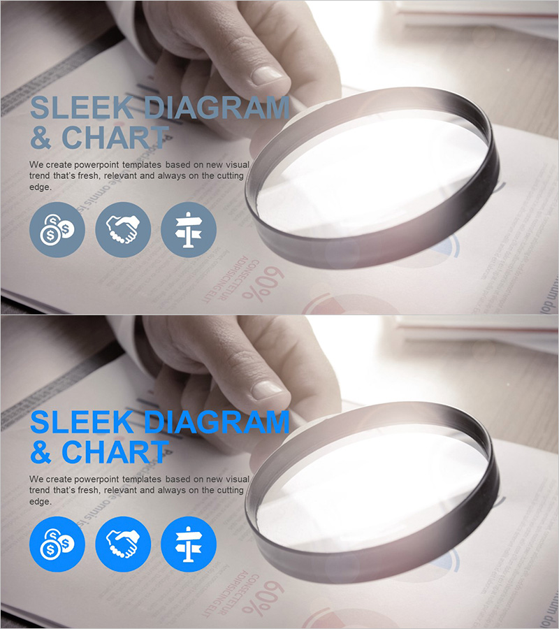 데이터 분석 회사 개요 슬라이드 – 핵심 정보 시각화