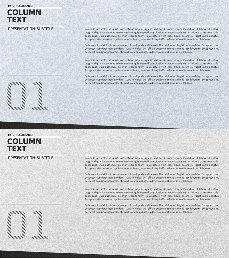 칼럼 슬라이드 – 인트로 및 내용 전개