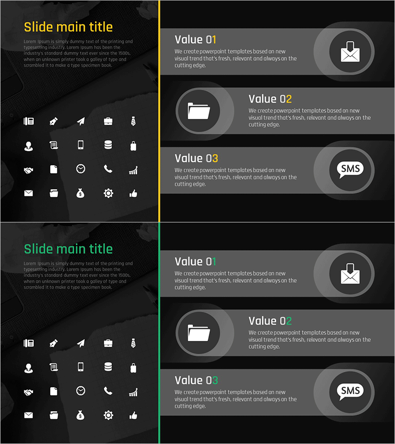 모던 사무실 테마 템플릿 간지 02 – 디자인 영감