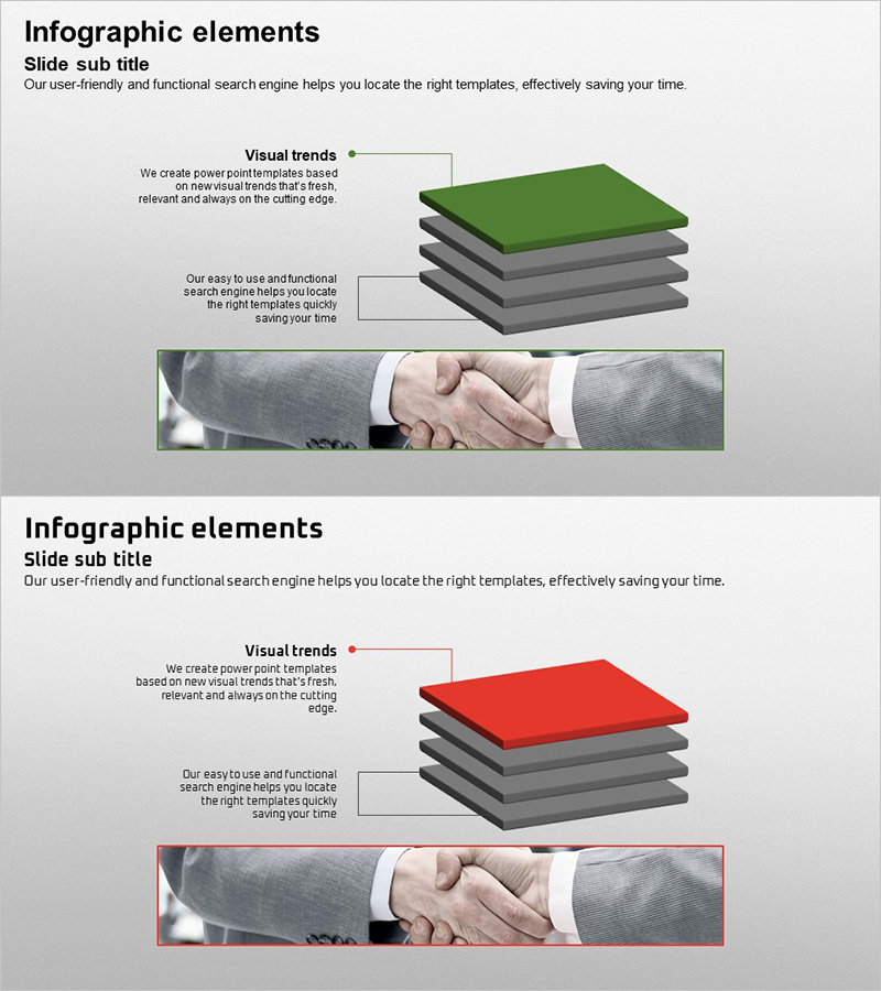 성공적인 비즈니스를 위한 다이어그램 슬라이드 – 신뢰와 협력