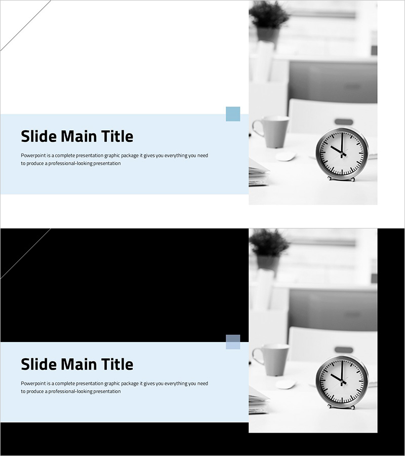 심플 디자인 트렌드 와이드 프레젠테이션 템플릿 – 비즈니스 소개