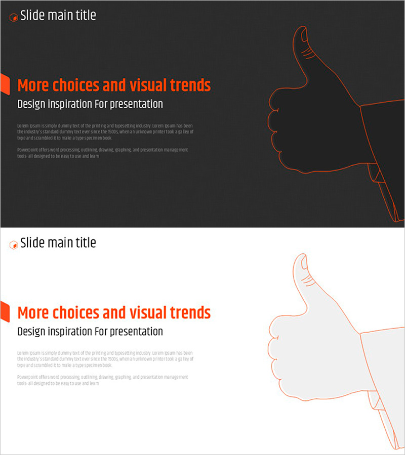 오렌지 육각형 템플릿 실루엣 메시지2