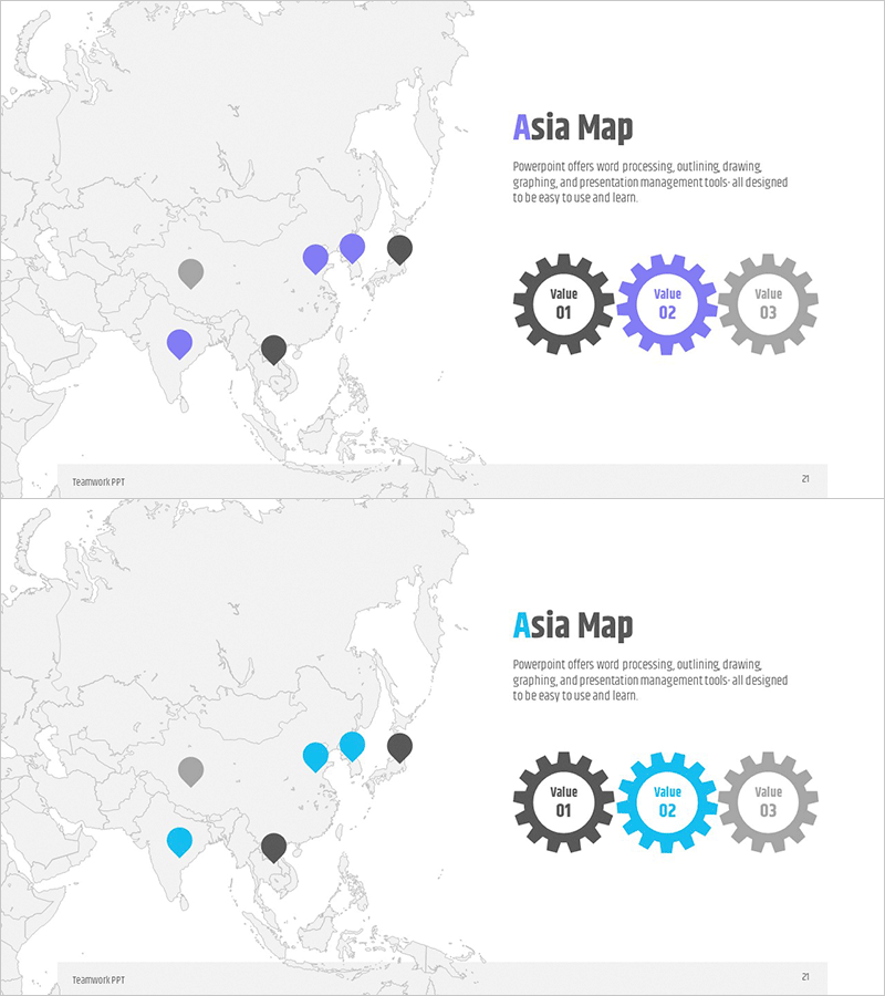 아시아맵 타겟 지역 전략