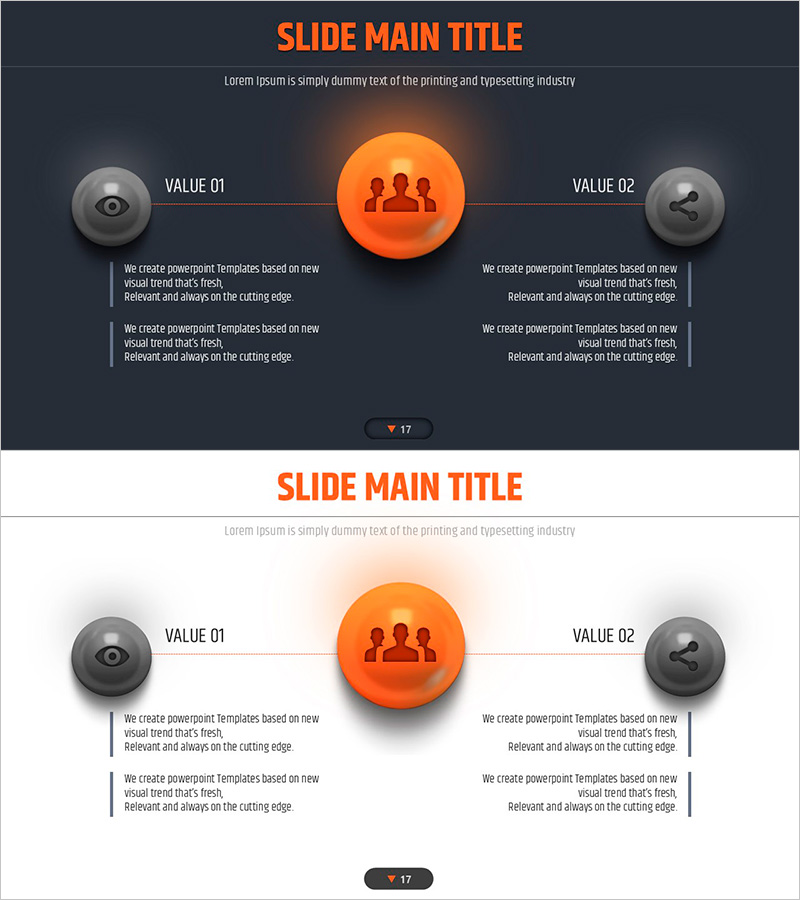 4색 인포그래픽 템플릿 다이어그램 – 제품/서비스 소개