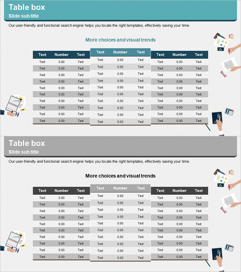 일러스트 테마 손익계산서 테이블표 – 재무 데이터의 새로운 시각입니다