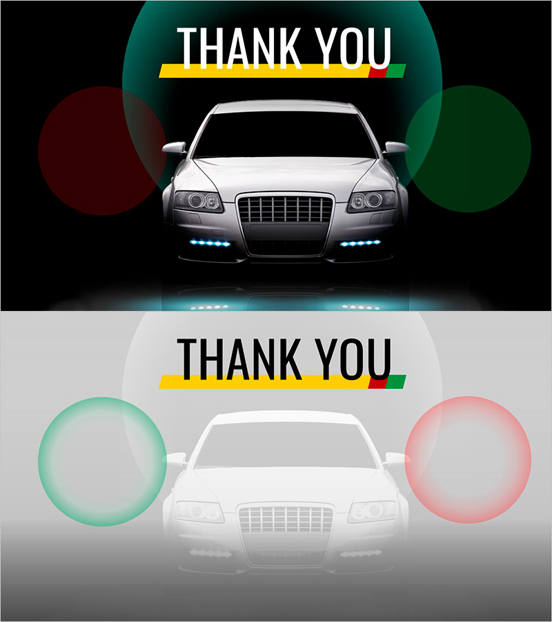 심플 자동차 와이드 프레젠테이션 엔딩표지 – 고급스러운 마무리