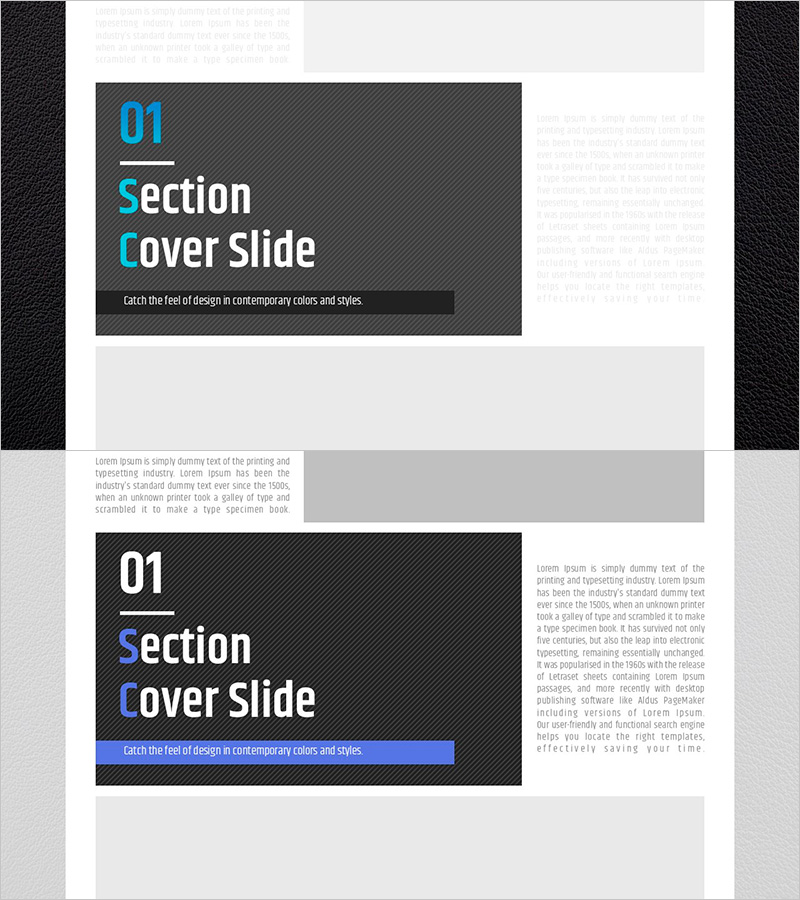 신문 와이드 파워포인트 템플릿 간지 – 디자인과 현대적 감각