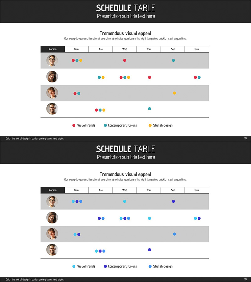 사용자 분석 테이블 – 시장 및 경쟁사 분석