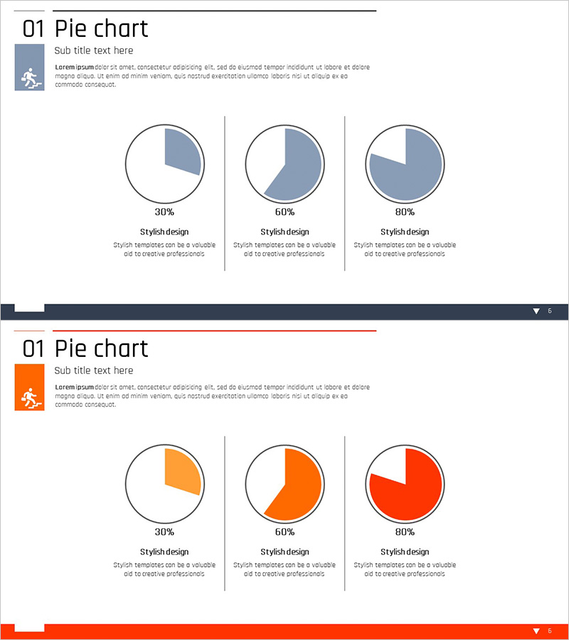 시장점유율 파이형 원 그래프 – 데이터 시각화