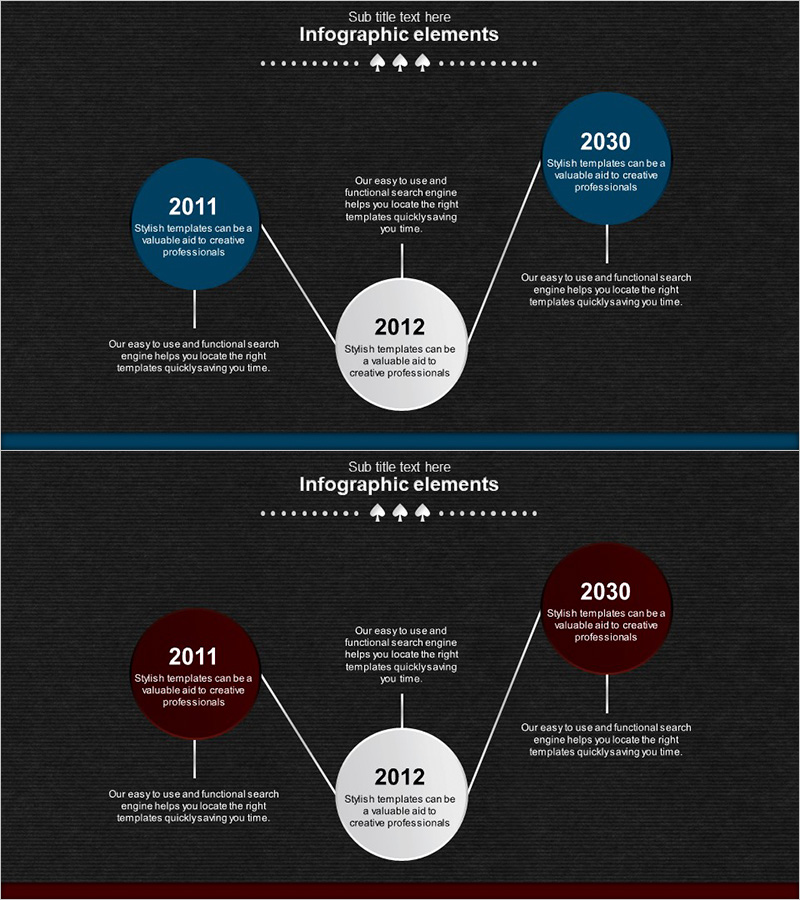 스페이드 모양 테마 연혁 다이어그램 – 회사 소개 및 발전을 강조