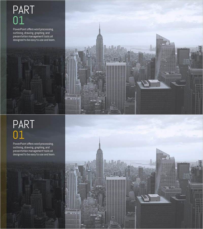 고층 빌딩 템플릿 간지 01