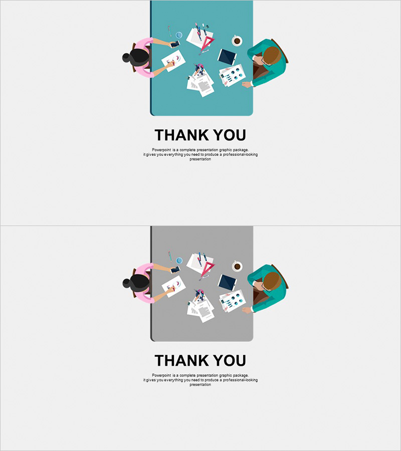 아이디어 회의 일러스트 템플릿 엔딩 표지