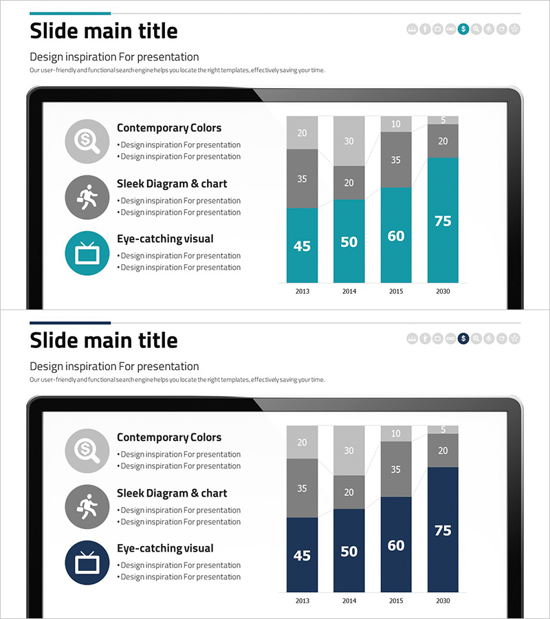 사업 목표 분석 그래프 – 비즈니스 비전 실현