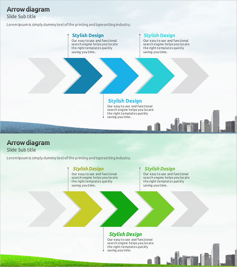 비즈니스 향후 발전방향 다이어그램