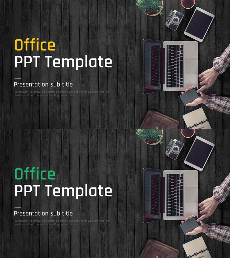 모던 사무실 테마 템플릿 표지