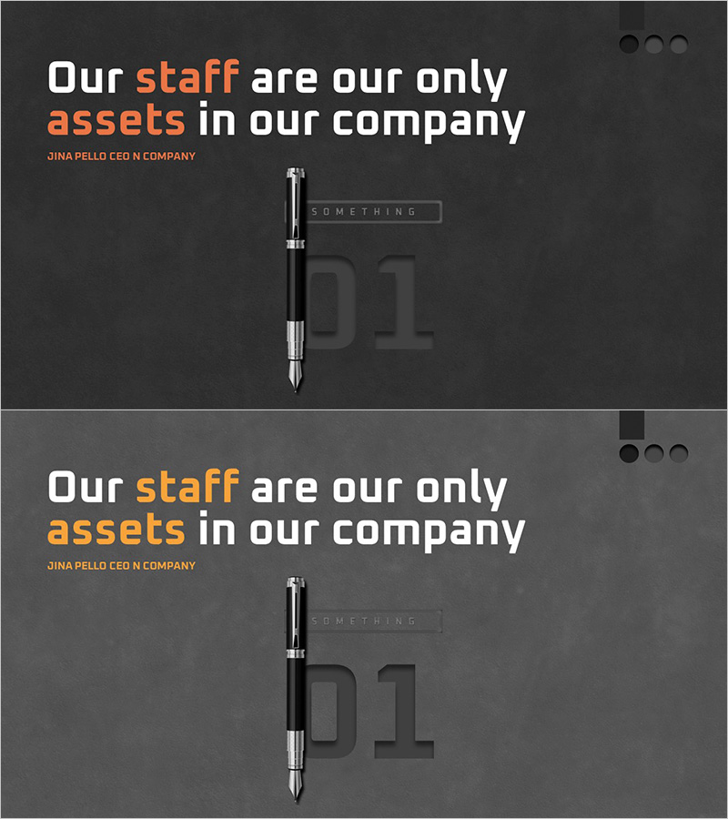 비즈니스 브랜딩 템플릿 간지 – 인적 자산 강조