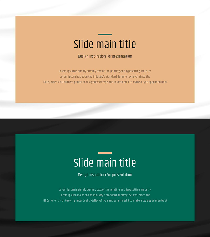 심플 & 모던 와이드 PPT 텍스트 – 직관적인 인트로 및 아웃트로