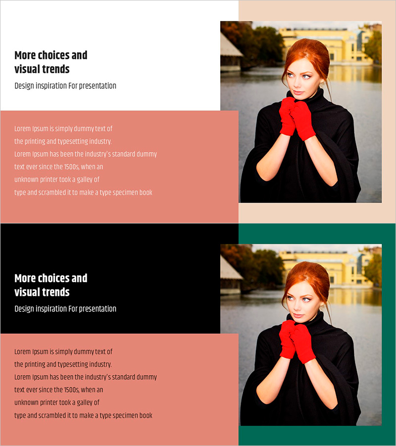 고객 성공 사례 소개를 위한 심플 & 모던 와이드 PPT 슬라이드