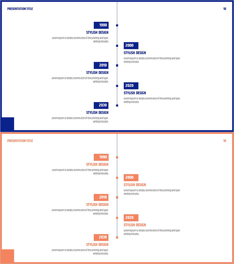 심플 테마 연혁 다이어그램 – 기업 역사 시각화
