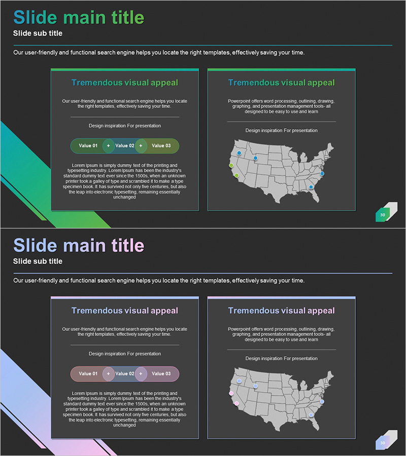 목표시장 전략 및 분석 슬라이드 – 시장 및 경쟁사 분석