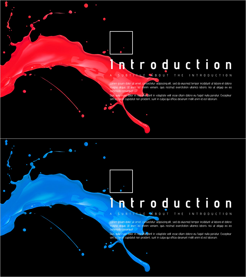 물감 소개 페이지 – 창의성과 표현력
