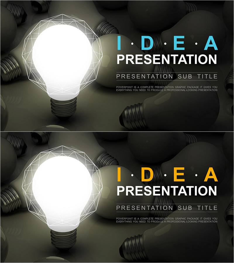 아이디어 전구 라이트 템플릿 표지 – 창의력을 발산하다