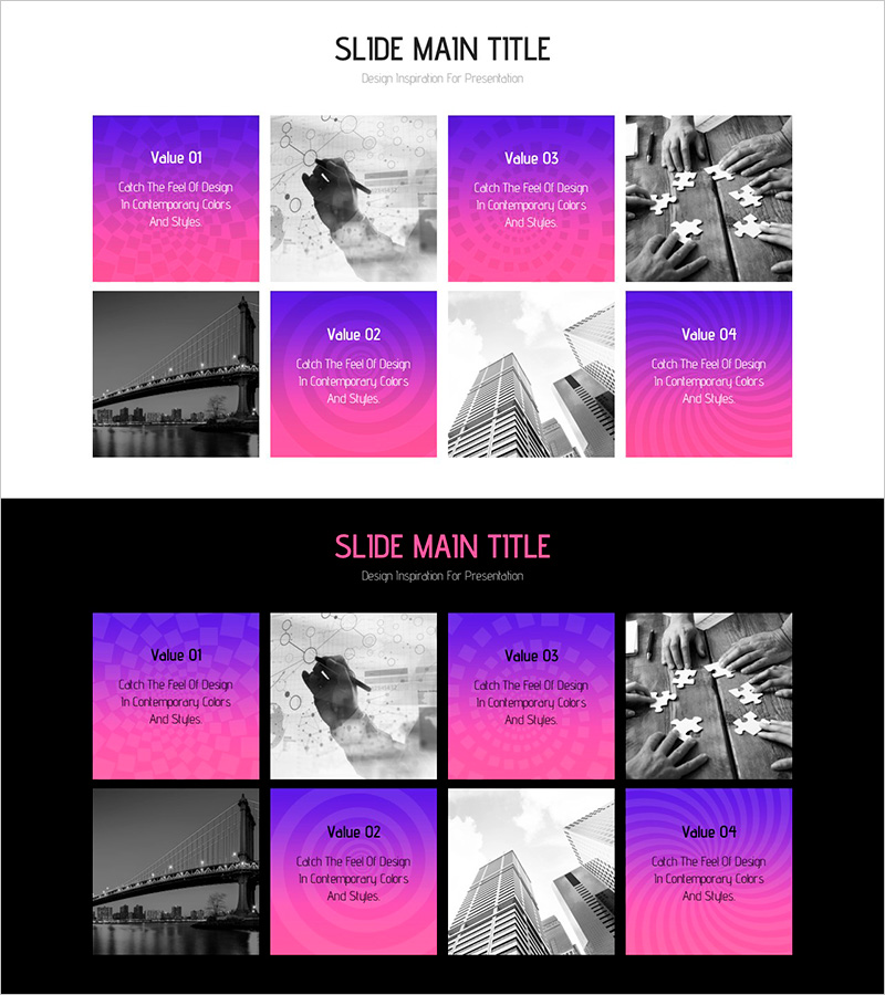 환상 와이드 PPT 사각형 텍스트 박스 – 제품 소개를 위한 완벽한 도구