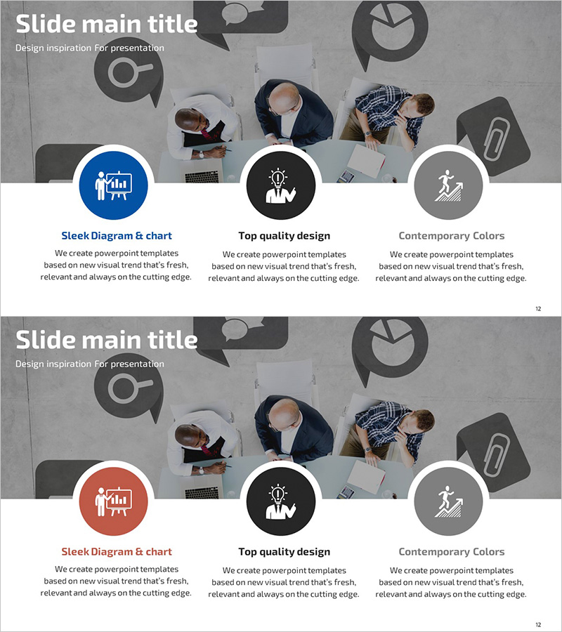 비즈니스 경영 목표 슬라이드 – 명확한 목표 설정