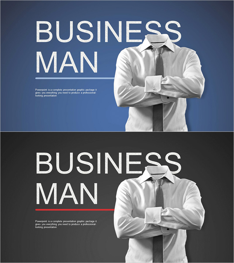 비즈니스맨 템플릿 표지
