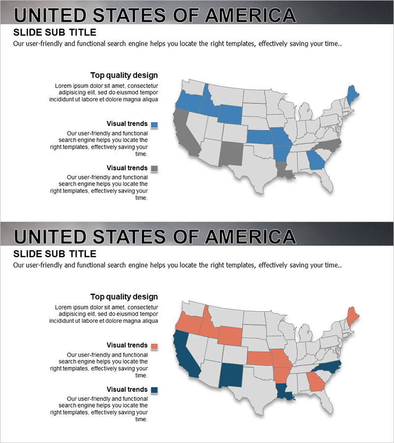 미국 타겟시장 분석 지도