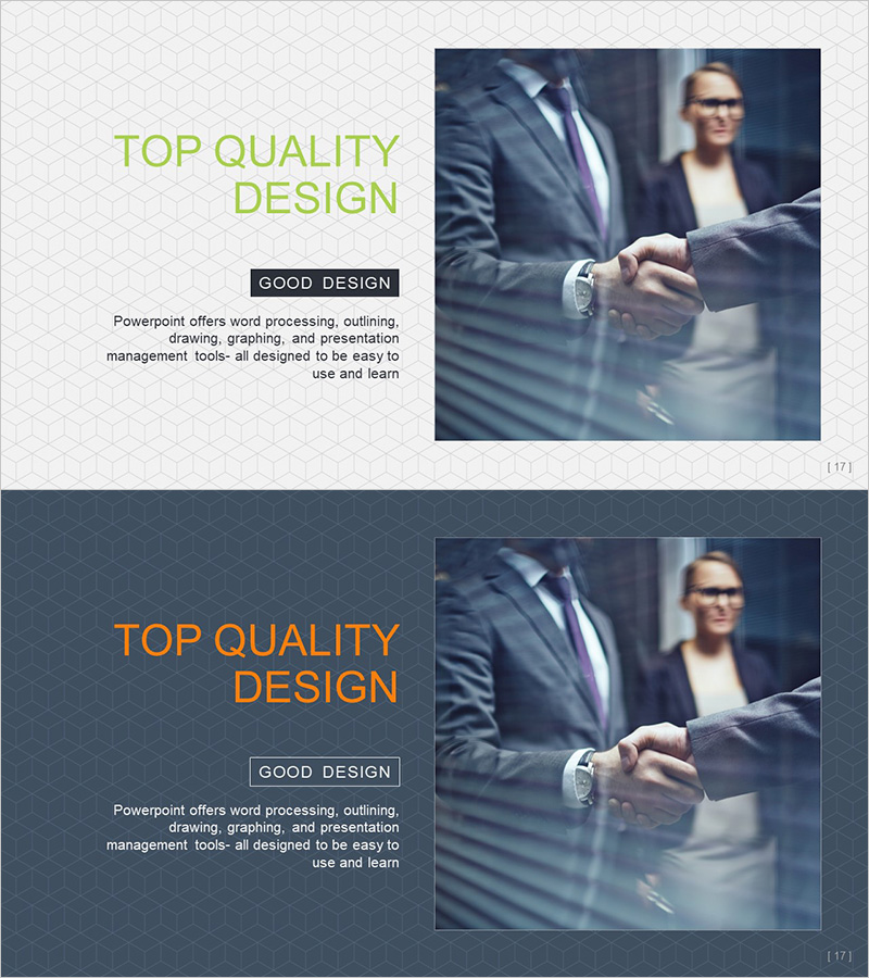 협력적인 사업 소개 슬라이드 – 신뢰를 구축하는 커버