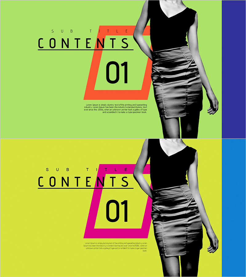 엔터테인먼트 회사 템플릿 간지 – 혁신적이고 스타일리시한 디자인