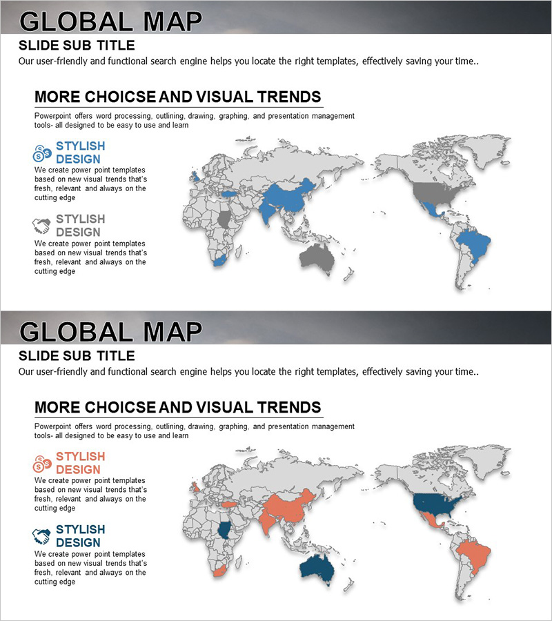 글로벌 타겟시장 목표 지도