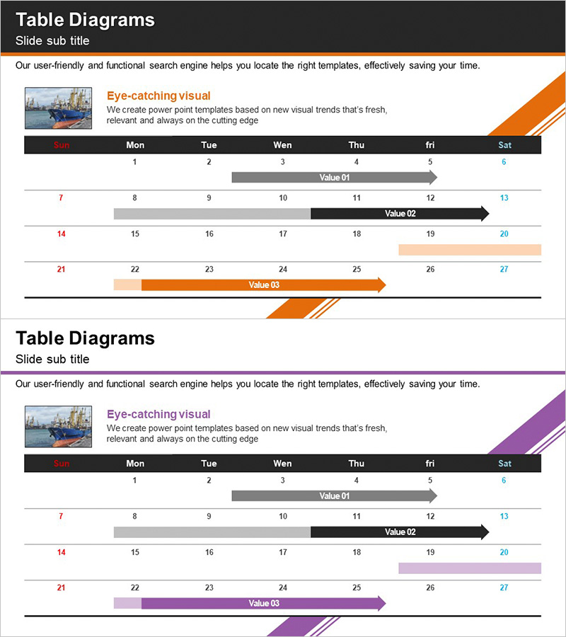 무역 서비스 일정 계획표 – 사업 관리에 최적화된 다이어그램
