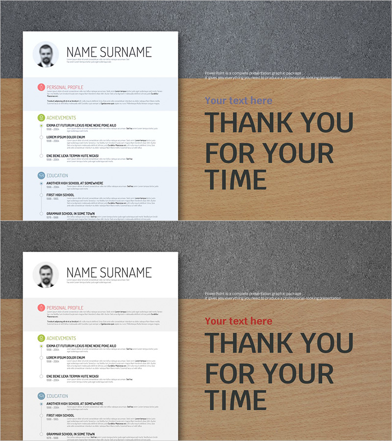 포트폴리오 디자인 템플릿 엔딩 표지 - 만족과 귀환의 표지