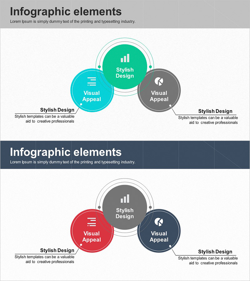 사업분야 다이어그램 – 비즈니스 소개와 특성 강조