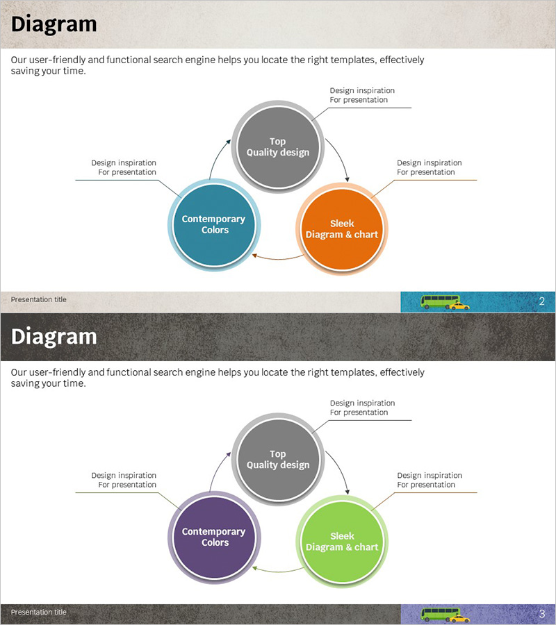 사업분야 다이어그램 – 확산적 시각화
