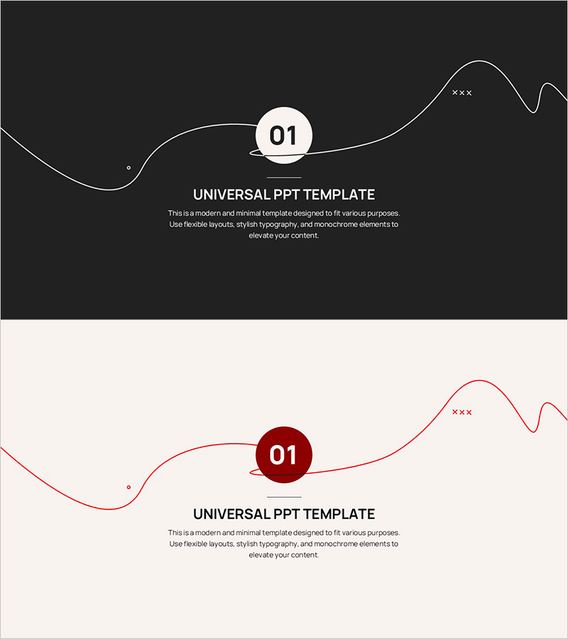 모노플로우 세련된 템플릿 섹션 커버