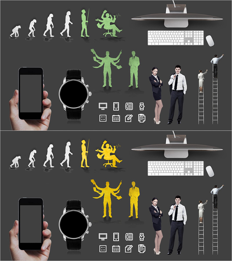 비즈니스 용도에 최적화된 멀티태스킹 슬라이드 템플릿