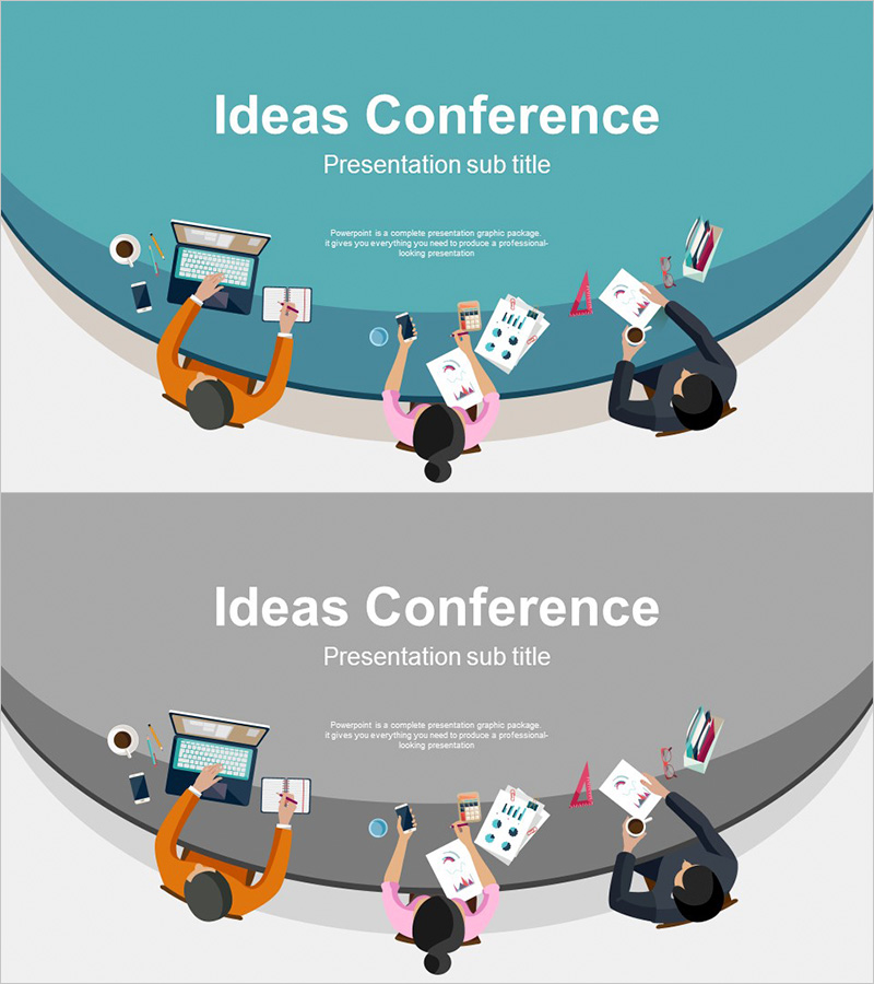 아이디어 회의 일러스트 템플릿 표지