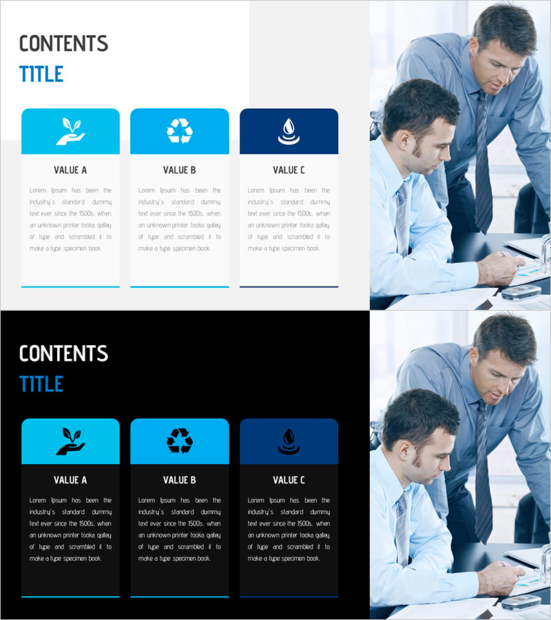 수자원 활용 와이드 프레젠테이션 템플릿 – 운영 계획 및 기술 개발