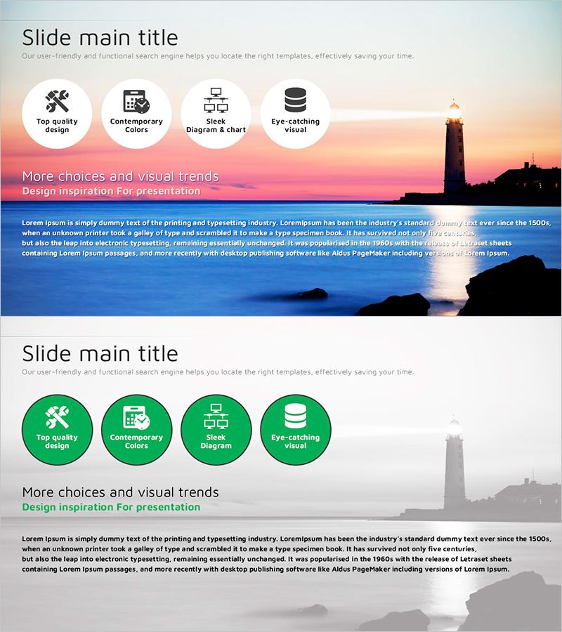 무한 에너지 와이드 PPT 아이콘 & 설명글