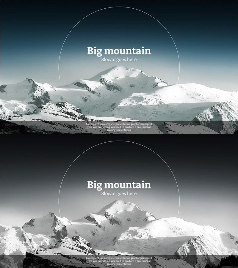 설산 테마 템플릿 표지