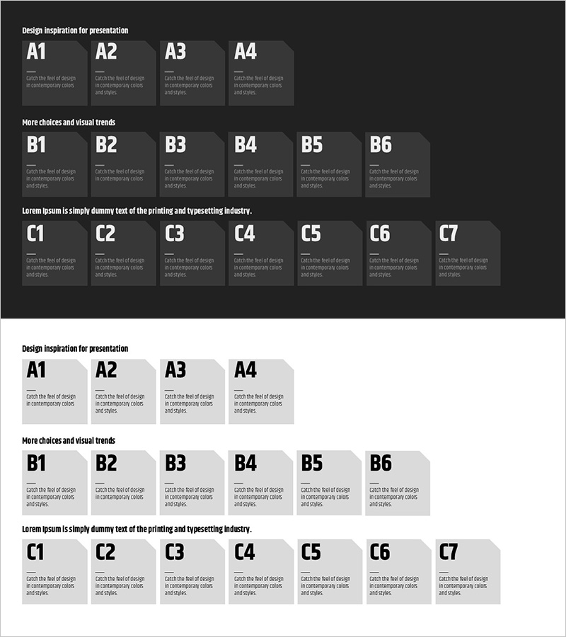 모던 와이드 PPT 템플릿 포스트잇 박스 – 혁신적인 사업 추진 전략